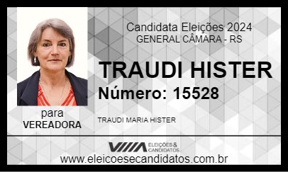 Candidato TRAUDI HISTER 2024 - GENERAL CÂMARA - Eleições