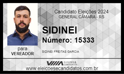 Candidato SIDINEI 2024 - GENERAL CÂMARA - Eleições