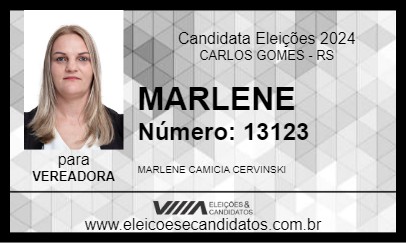 Candidato MARLENE 2024 - CARLOS GOMES - Eleições