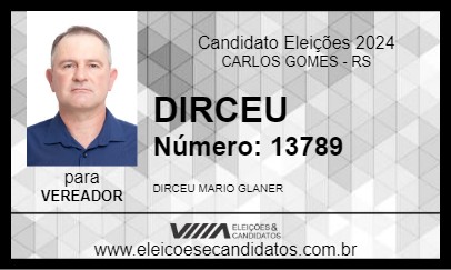 Candidato DIRCEU 2024 - CARLOS GOMES - Eleições