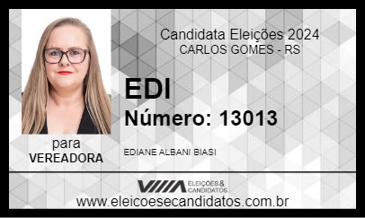 Candidato EDI 2024 - CARLOS GOMES - Eleições