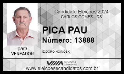 Candidato PICA PAU 2024 - CARLOS GOMES - Eleições