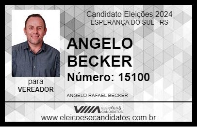 Candidato ANGELO BECKER 2024 - ESPERANÇA DO SUL - Eleições