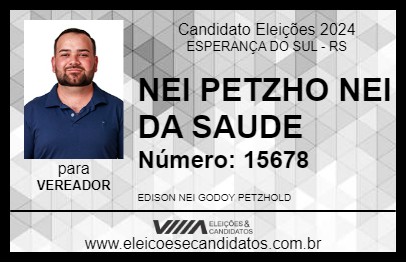 Candidato NEI PETZHOLD 2024 - ESPERANÇA DO SUL - Eleições