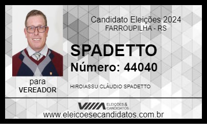 Candidato SPADETTO 2024 - FARROUPILHA - Eleições