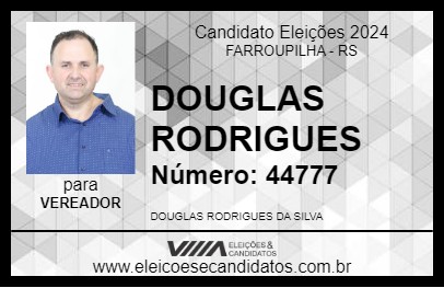 Candidato DOUGLAS RODRIGUES 2024 - FARROUPILHA - Eleições