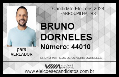 Candidato BRUNO DORNELES 2024 - FARROUPILHA - Eleições