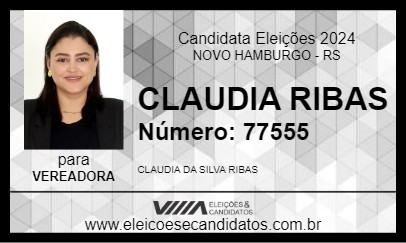 Candidato CLAUDIA RIBAS 2024 - NOVO HAMBURGO - Eleições