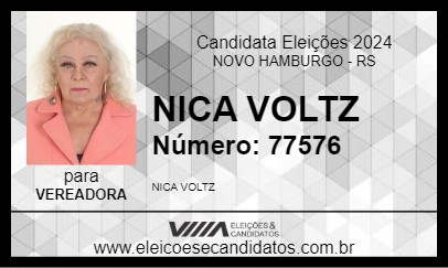 Candidato NICA VOLTZ 2024 - NOVO HAMBURGO - Eleições