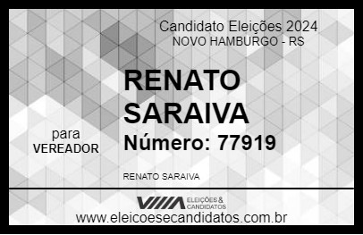 Candidato RENATO SARAIVA 2024 - NOVO HAMBURGO - Eleições