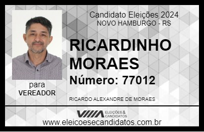 Candidato RICARDINHO MORAES 2024 - NOVO HAMBURGO - Eleições