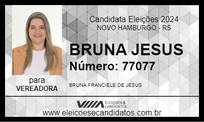 Candidato BRUNA JESUS 2024 - NOVO HAMBURGO - Eleições