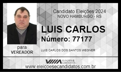 Candidato LUIS CARLOS 2024 - NOVO HAMBURGO - Eleições