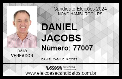 Candidato DANIEL JACOBS 2024 - NOVO HAMBURGO - Eleições