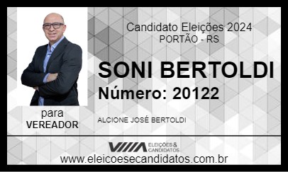 Candidato SONI BERTOLDI 2024 - PORTÃO - Eleições