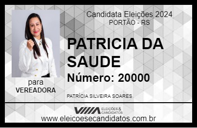 Candidato PATRICIA DA SAUDE 2024 - PORTÃO - Eleições