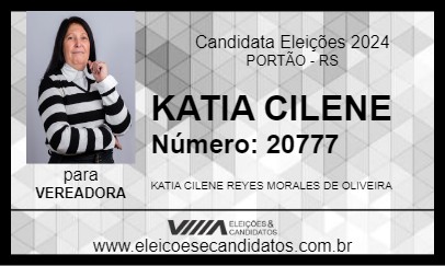 Candidato KATIA CILENE 2024 - PORTÃO - Eleições