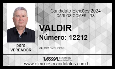 Candidato VALDIR 2024 - CARLOS GOMES - Eleições