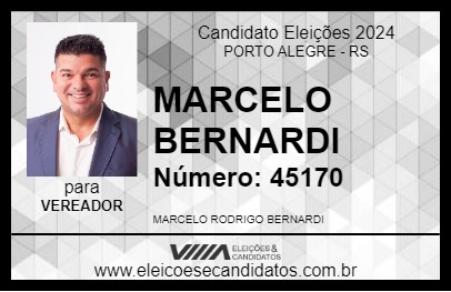 Candidato MARCELO BERNARDI 2024 - PORTO ALEGRE - Eleições