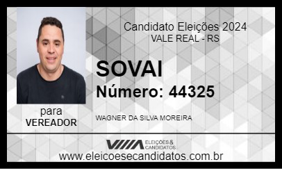 Candidato SOVAI 2024 - VALE REAL - Eleições