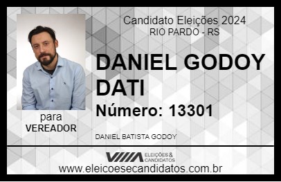 Candidato DANIEL GODOY  DATI 2024 - RIO PARDO - Eleições