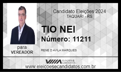 Candidato TIO NEI 2024 - TAQUARI - Eleições