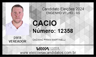 Candidato CACIO 2024 - ENGENHO VELHO - Eleições