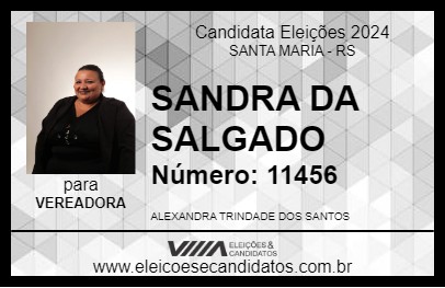 Candidato SANDRA DA SALGADO 2024 - SANTA MARIA - Eleições