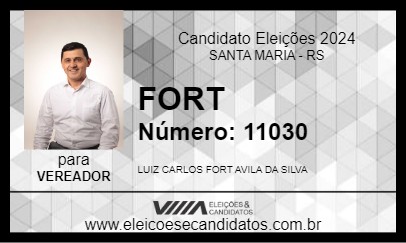 Candidato FORT 2024 - SANTA MARIA - Eleições