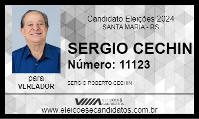 Candidato SERGIO CECHIN 2024 - SANTA MARIA - Eleições