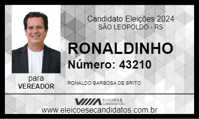 Candidato RONALDINHO R11 2024 - SÃO LEOPOLDO - Eleições