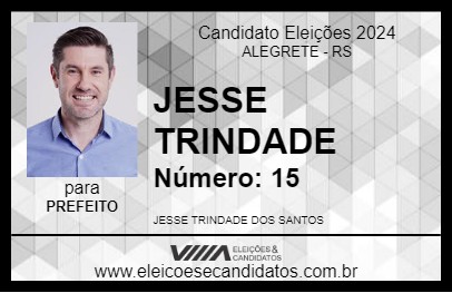 Candidato JESSE TRINDADE 2024 - ALEGRETE - Eleições