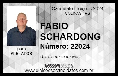 Candidato FABIO SCHARDONG 2024 - COLINAS - Eleições