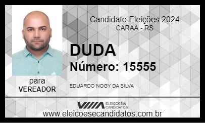 Candidato DUDA 2024 - CARAÁ - Eleições