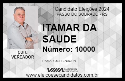 Candidato ITAMAR DA SAUDE 2024 - PASSO DO SOBRADO - Eleições