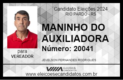 Candidato MANINHO DO AUXILIADORA 2024 - RIO PARDO - Eleições