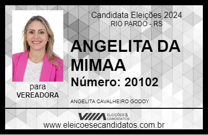 Candidato ANGELITA DA MIMAA 2024 - RIO PARDO - Eleições