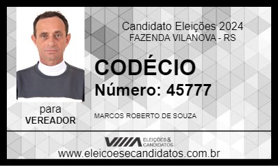 Candidato CODÉCIO 2024 - FAZENDA VILANOVA - Eleições