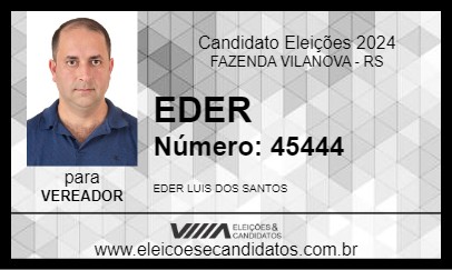 Candidato EDER 2024 - FAZENDA VILANOVA - Eleições