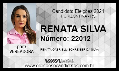 Candidato RENATA SILVA 2024 - HORIZONTINA - Eleições