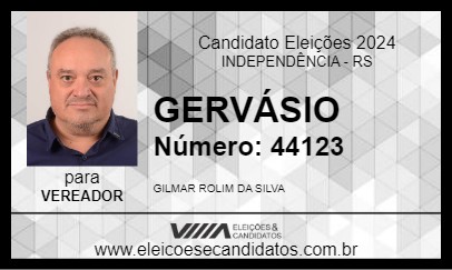 Candidato GERVÁSIO 2024 - INDEPENDÊNCIA - Eleições