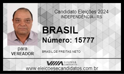 Candidato BRASIL 2024 - INDEPENDÊNCIA - Eleições