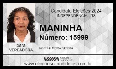 Candidato MANINHA 2024 - INDEPENDÊNCIA - Eleições