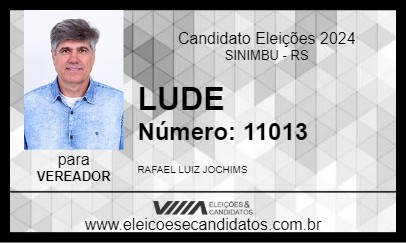 Candidato LUDE 2024 - SINIMBU - Eleições