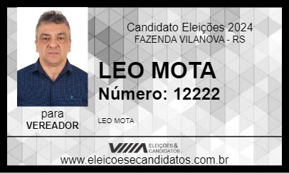 Candidato LEO MOTA 2024 - FAZENDA VILANOVA - Eleições