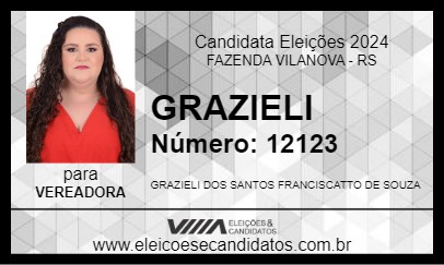 Candidato GRAZIELI 2024 - FAZENDA VILANOVA - Eleições