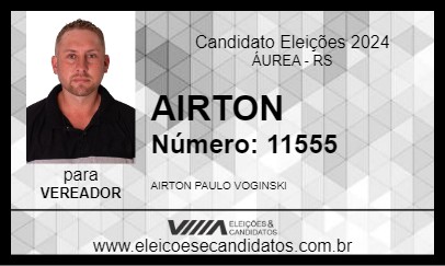 Candidato AIRTON 2024 - ÁUREA - Eleições