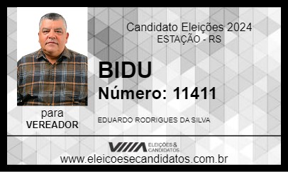 Candidato BIDU 2024 - ESTAÇÃO - Eleições