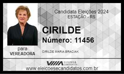 Candidato CIRILDE 2024 - ESTAÇÃO - Eleições