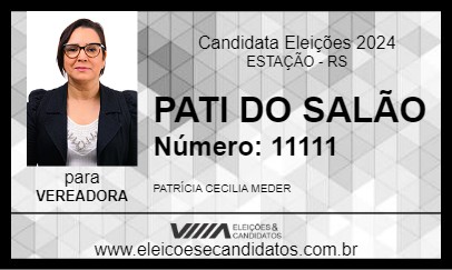 Candidato PATI DO SALÃO 2024 - ESTAÇÃO - Eleições